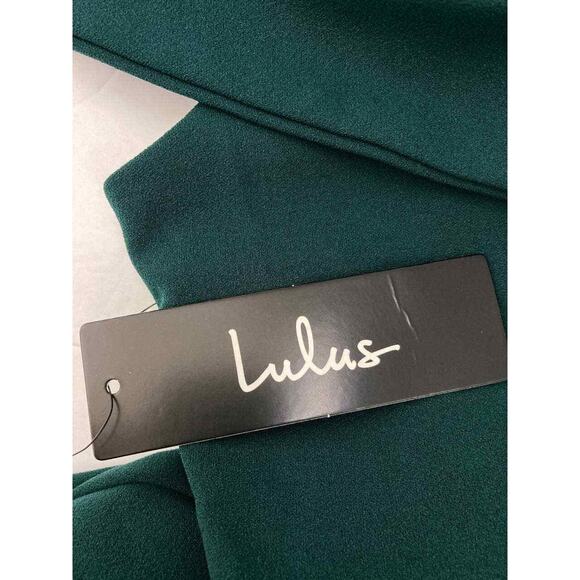 Lulus Dress Aveline Green Off the Shoulder Maxi Gown Prom Mermaid Formal Small S - Picture 11 of 12